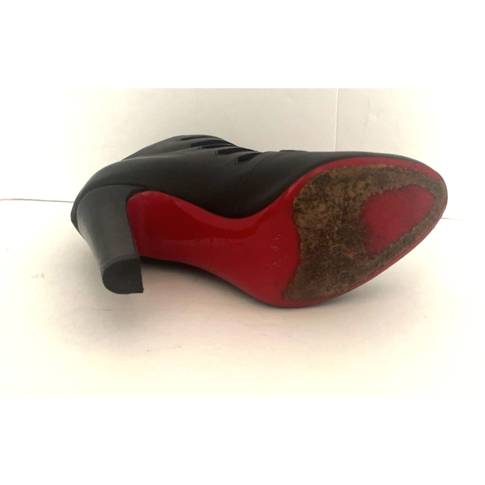 CHRISTIAN LOUBOUTIN PARIS BLACK ATTROUPA ANKLE BOOTS, SIZE EURO 36, - Picture 6 of 11